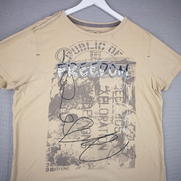 g:21 Freedom Y2K Style Beige Tee XL - Picture 3 of 7